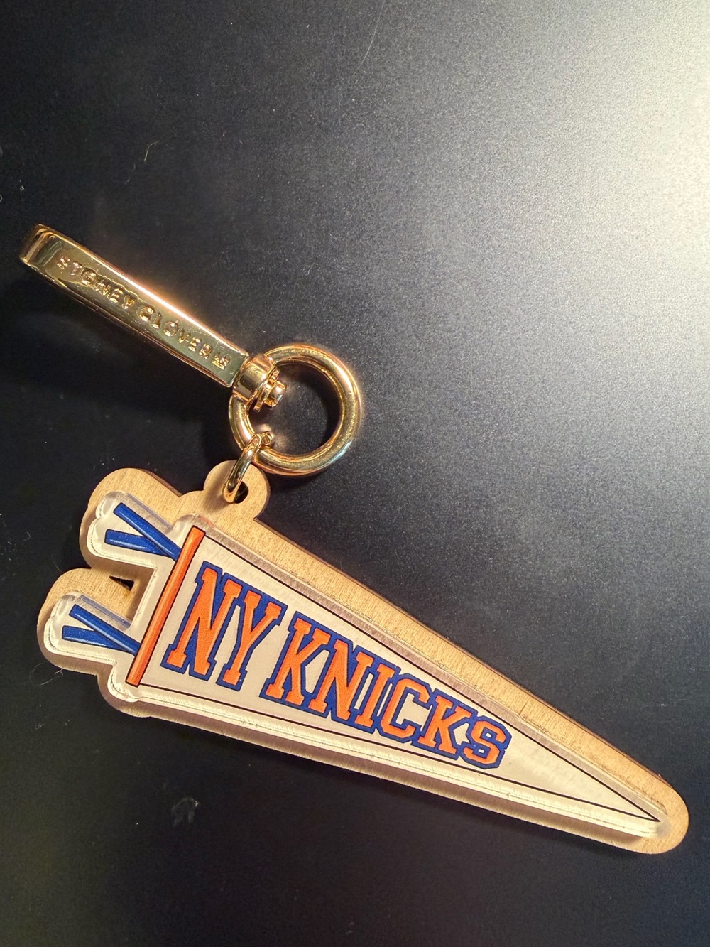 Stoney Clover NY Knicks Pennant Charm Keychain - NEW